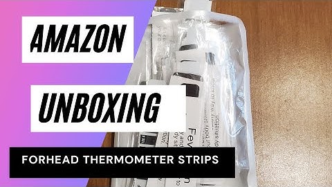 Amazon Unboxing & How To: Forehead Thermometer Strips