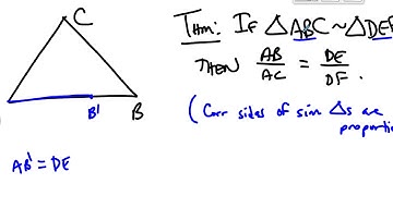 MATH335 Content - Corresponding Sides of Similar Triangles