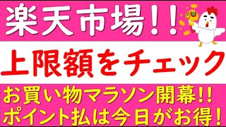 【楽天攻略】楽天市場の上限額をチェック！ポイント払いは5/24が”お得”