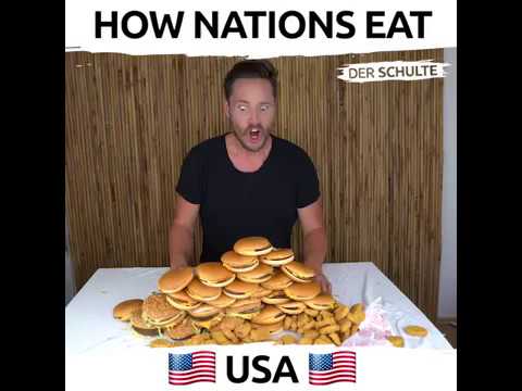 Како јадат луѓето од различни земји?