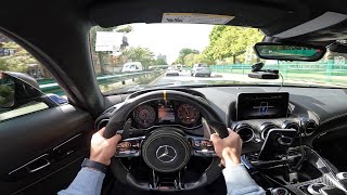 POV: 630 HP Mercedes AMG GT S TUNNELRUN + DOWNSHIFTS + LAUNCH CONTROL [4K]