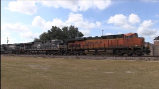K232 With BNSF-NS-NS @ Sandlers Jct With 97 Ethanol Tanks