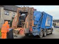 2008 Old Variopress Bin Lorry Collecting General Waste In The Cotswolds