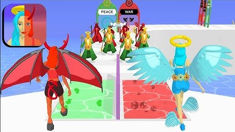 ANGEL😇 VS DEVIL😈! Destiny Run 3D |ALL LEVELS|#5 ANDROID/IOS
