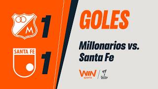 Millonarios Vs Santa Fe goals  Liga Betplay Dimayor 20261  Matchday 16