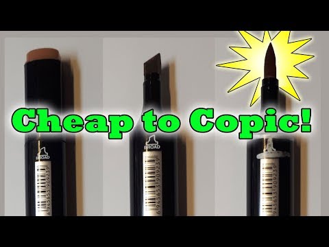 How to Turn Your Cheap Alcohol Markers into Copic Markers (Kinda) Cheap Copic Alternatives