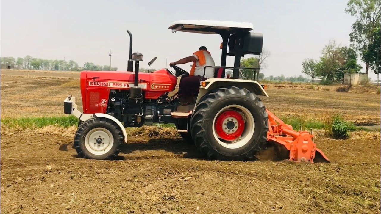 855 ਦਾ ਜੋਰ ਦੇਖੋ ਰੋਟਾਵੇਟਰ ਤੇ ਖਿੱਚੀ ਫਿਰਦਾ Punjabi Farmer Benipal Jattz