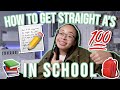 How to Get & Maintain Straight A's In School! | aliyah simone