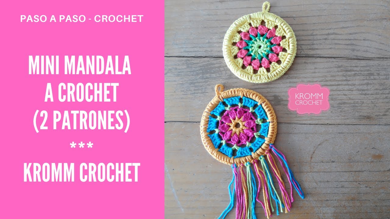 MANDALA A CROCHET. PATRONES MUY FÁCILES CM) - YouTube