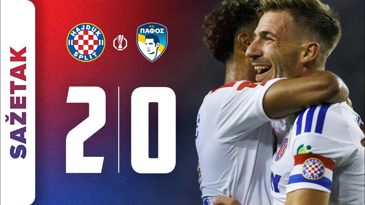 HNK Hajduk Split 2–0 Pafos FC full highlights