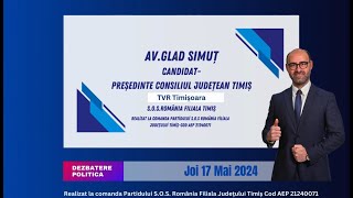 Simuț Glad Tu votezi România la TVR Timișoara