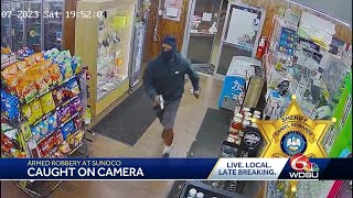 Deputies id suspect in armed robbery at Hammond convenience store