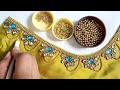 Simple And Trendy Aariwork Blouse Back Neck Design|Embroidery Design|Maggamwork Blouse Design|Aari