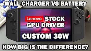 Legion Go Performance Comparison: Custom 30W Charger vs. Built-in Battery!