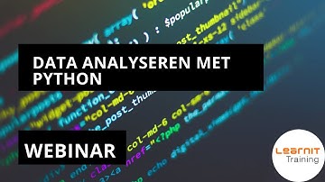 Data analyseren met Python: Panda, Numpy & Pyplot. Webinar Learnit Training.
