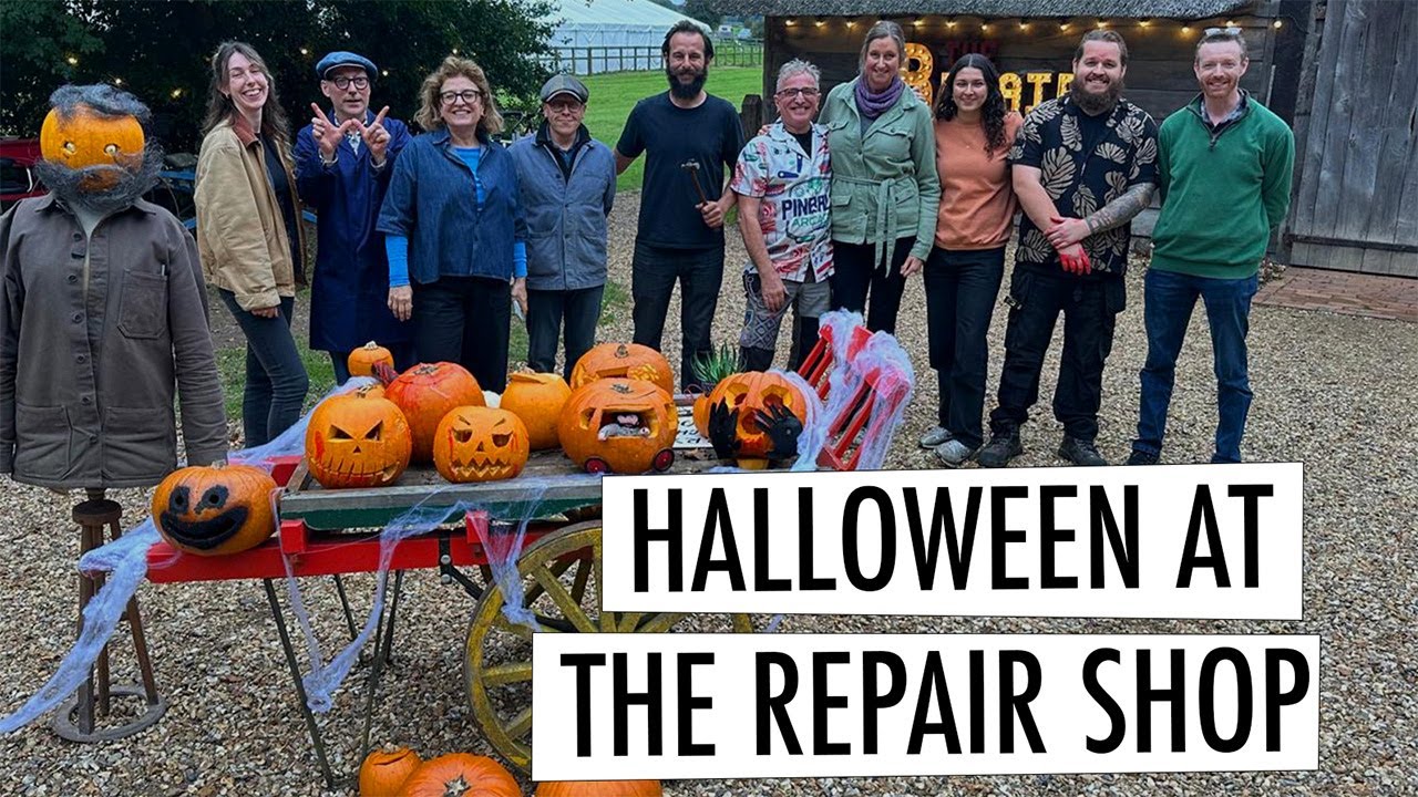 КОНКУРС ПО РЕЗКЕ ТЫКВЫ В РЕМОНТНОЙ МАСТЕРСКОЙ!