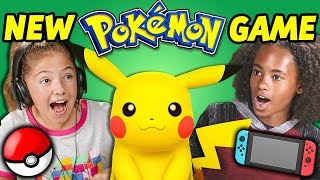 KIDS REACT TO NEW POKÉMON GAME! (Let's Go Pikachu) screenshot 5