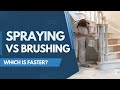 Spraying vs Brushing Staircase Spindles: Which is Faster?