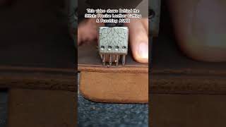Master the Craft: Satisfying Leather Working Techniques 🔨🪡 #Leathercraft #LeatherWorking #ASMR