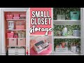 Small Closet Organization Ideas | Storage Closet Organization | Bathroom Closet & Craft Closet