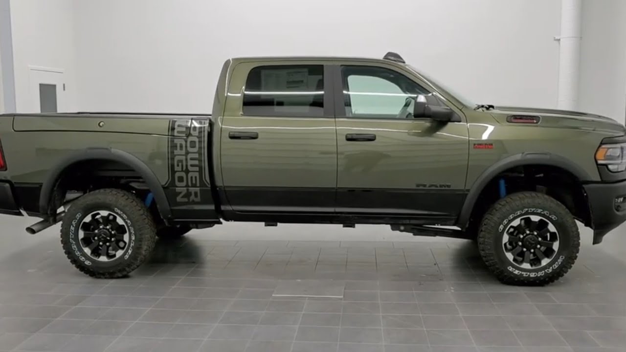 FIRST OLIVE GREEN 2020 RAM 2500 POWER WAGON WALK AROUND OVERVIEW NEW