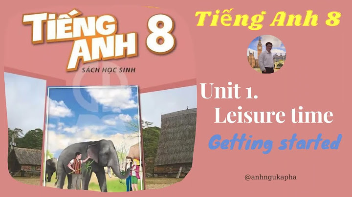 Anh văn lớp 8 unit 1 leisure activities