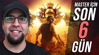 BUGÜN MASTER OLUR MUYUZ? 🏆 | MASTER İÇİN SON 6 GÜN! 🔥 | PUBG Ranked