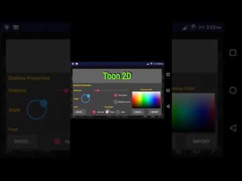 Toon 2D - Simple Text Alpha Animation using Android Devices.