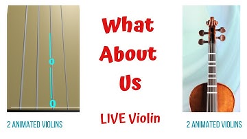 🗽 WHAT ABOUT US – P!NK | LIVE Violin Cover 🔴⚪🔵 Animated Violins | Play-Along | Anthem of Unity