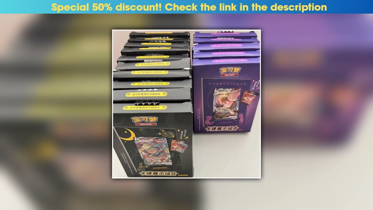 Top Hot Original PokéM0n Trading Cards Game Ptcg Chinese Card Book Gift Box Cards Exhibit Combinati