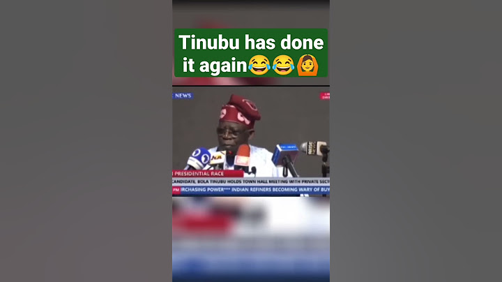 This Tinubu speech will make you cringe