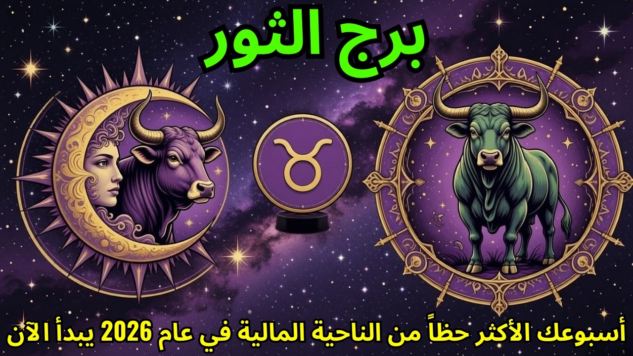 برج الثور ♉ – أسبوعك الأكثر حظاً من الناحية المالية في عام 2026 يبدأ الآن! 💰 فعّل أساسك المالي!