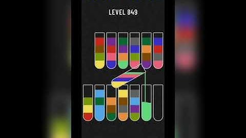 Water sort puzzle level 849