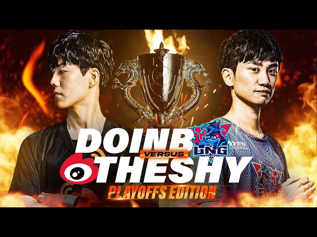 THESHY VS DOINB FIGHT FOR WORLDS - WBG VS LNG PLAYOFFS COSTREAM - CAEDREL
