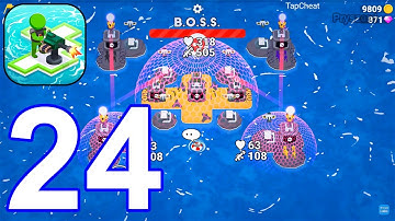 War of Rafts: Crazy Sea Battle - Gameplay Walkthrough Part 24 Raft Army Commander (Android,iOS)