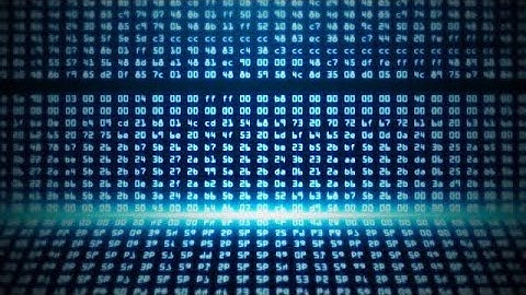 Blue Programming HEX Code Stock Motion Graphics