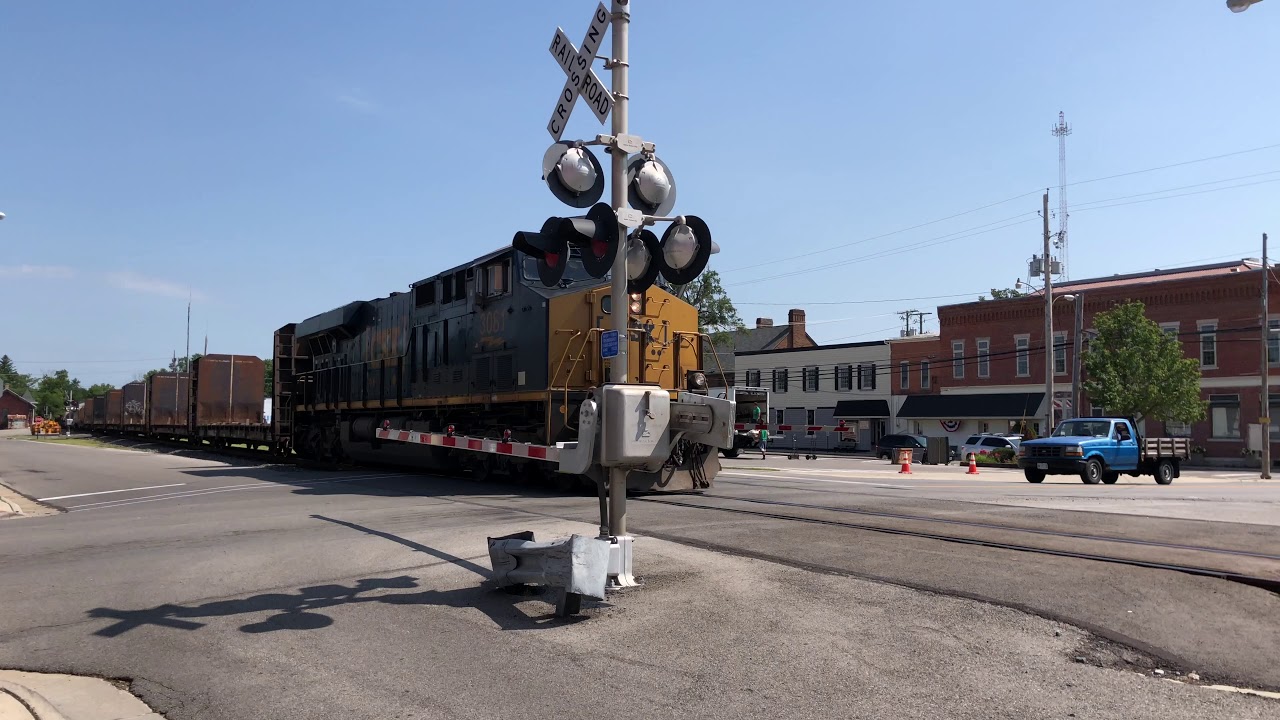 Short Clip Of Train In Ottawa Ohio Aug 1 2019 Next To New Mural