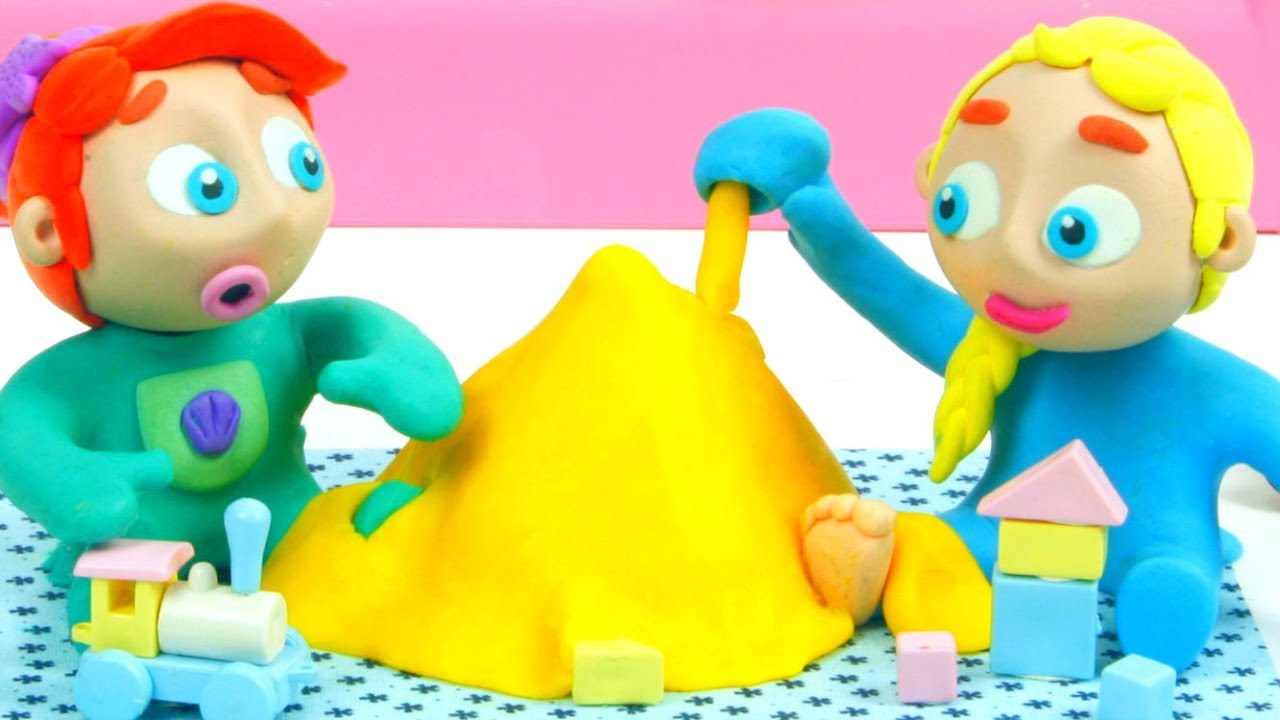 kids anka Elsa & Ariel Make Sand Figures ❤ Superhero & Frozen Play Doh Cartoons For Kids ❤ Stop Motion Movies