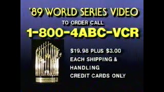 Some Commercials From The 1989 World Series