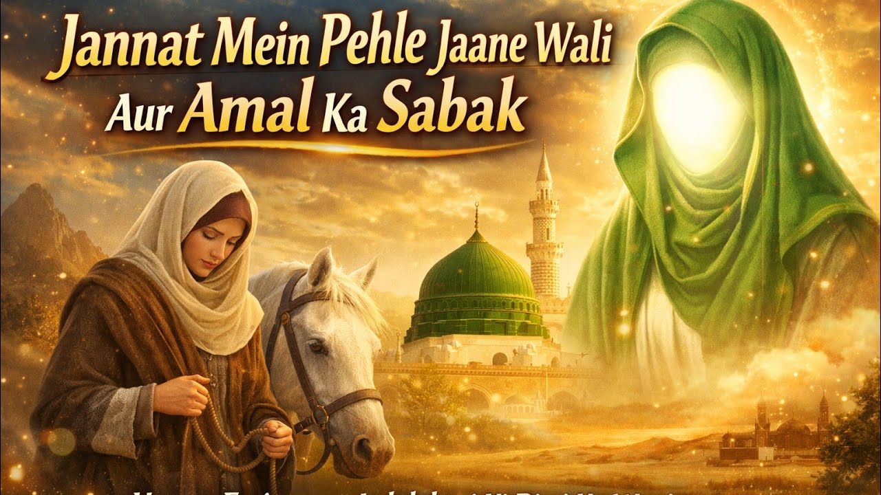 Hazrat Muhammad Saw Ne Kaha || Jannat Mein Ek Aurat Hazrat Fatima  Se Pehle janat Mein jae Gi ||
