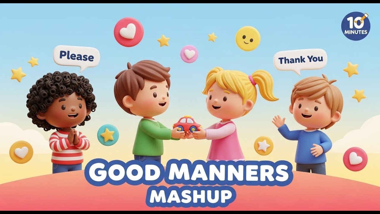 Good Manners Mashup | Learn Manners for Kids | AniMagic Studio - YouTube