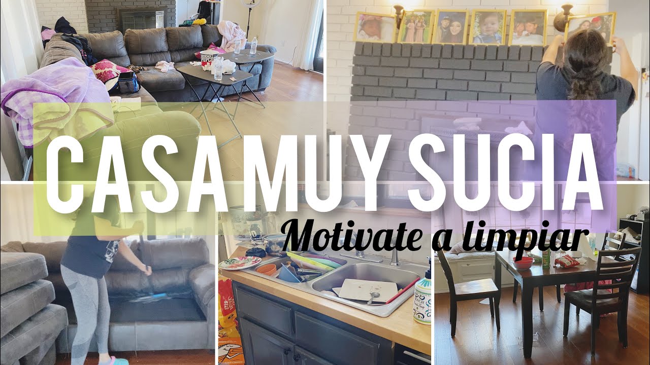 LIMPIA CONMIGO 🧹 CASA MUY SUCIA Y DESORDENADA 😅| MOTIVATE A LIMPIAR #