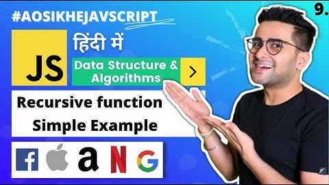#9 - DS & Algorithms Course | Recursive function in Simplest way | Interview Preparation 🔥