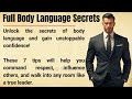 🔥 7 Powerful Body Language Tips for Men | Build Unstoppable Confidence & Influence 💪 Graded Reader ✅