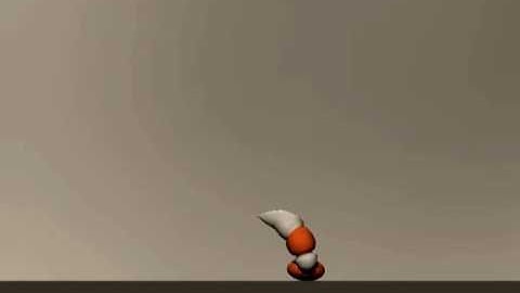 Bouncing Ball with Tail Maya 3D