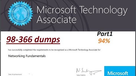 MTA Exam 98-366 Networking Fundamentals |real exam| Dumps Part 1