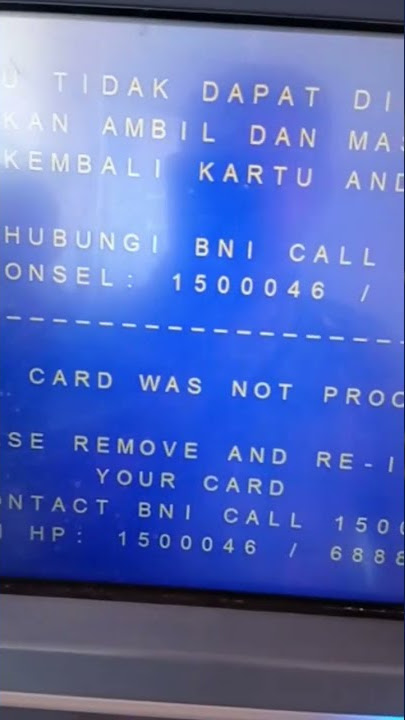 Cara atasi kartu ATM yang ditolak #shorts