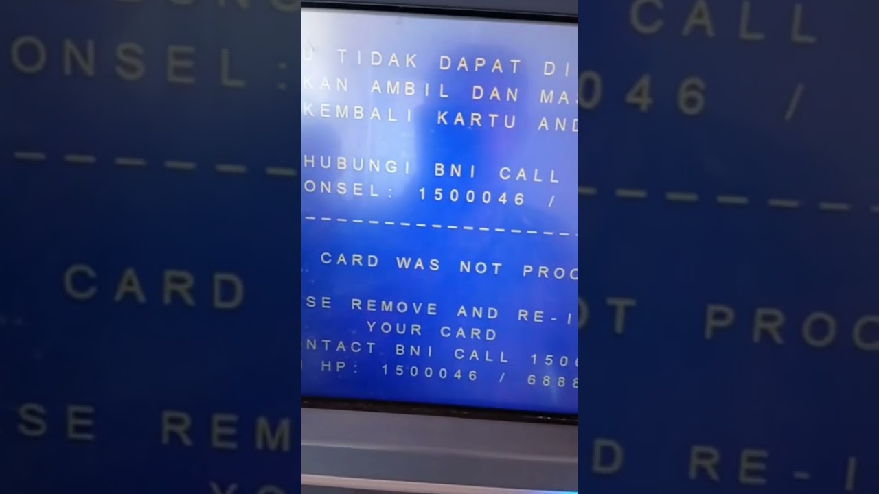 Cara atasi kartu ATM yang ditolak 