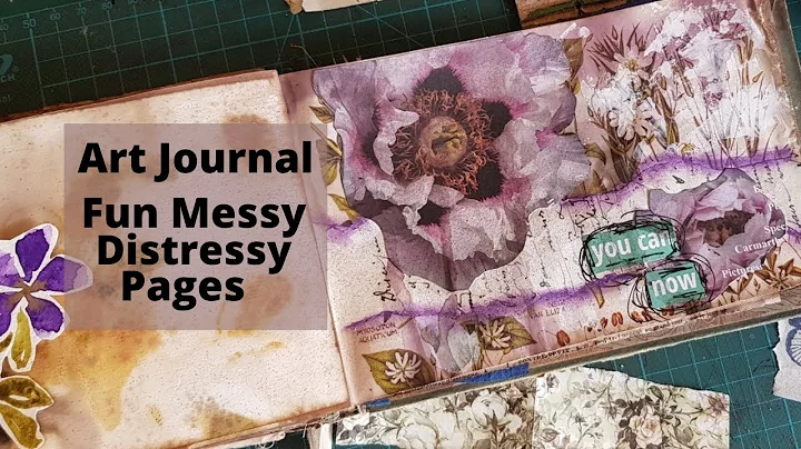 Make Messy, Pretty Art Journal Layouts With Bold Backgrounds