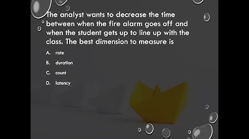 C.4 Measure temporal dimensions of behavior e g , duration, latency, interresponse time Q2